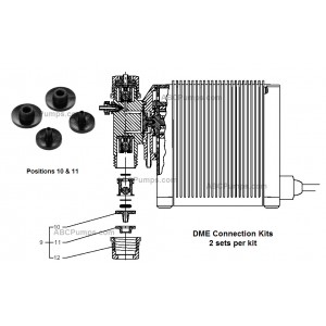 Connection kit, 1/4" to 3/8" tube PP